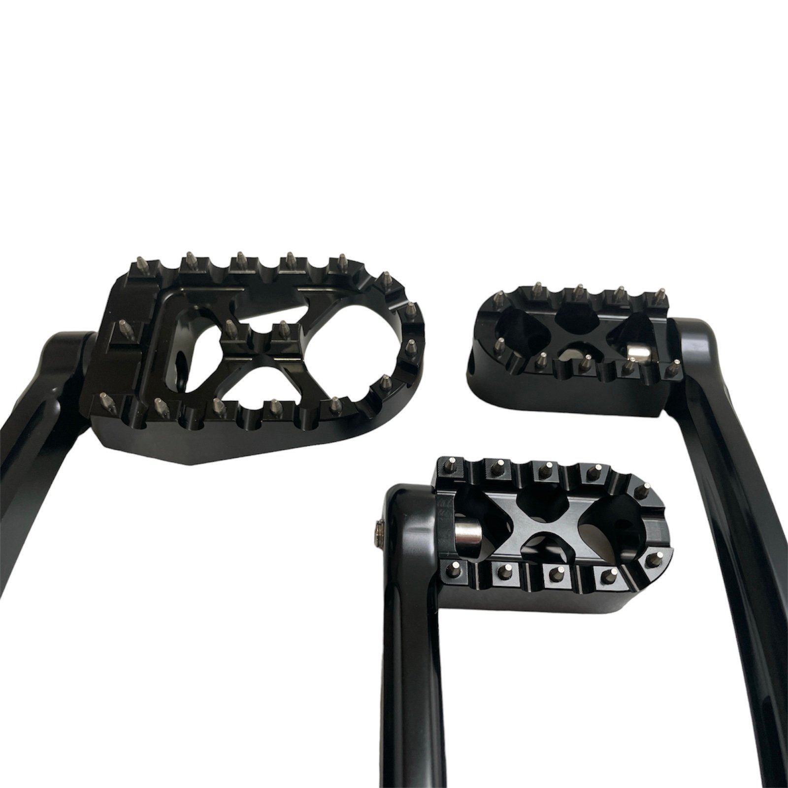Brake arm pedal/gear shift lever pegs black MX style - obrazek 2