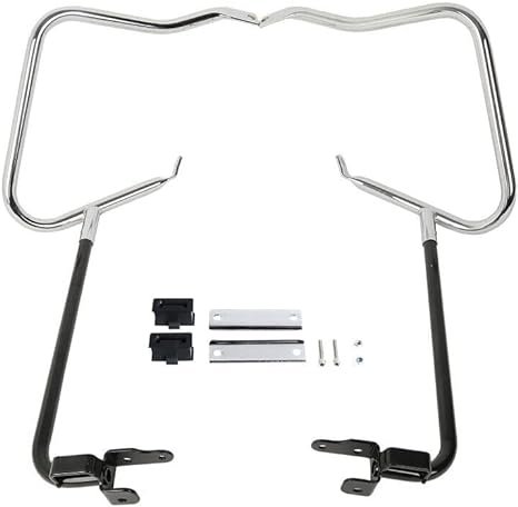 Saddlebag crash bars black and chrome Touring 14-23 - obrazek 2