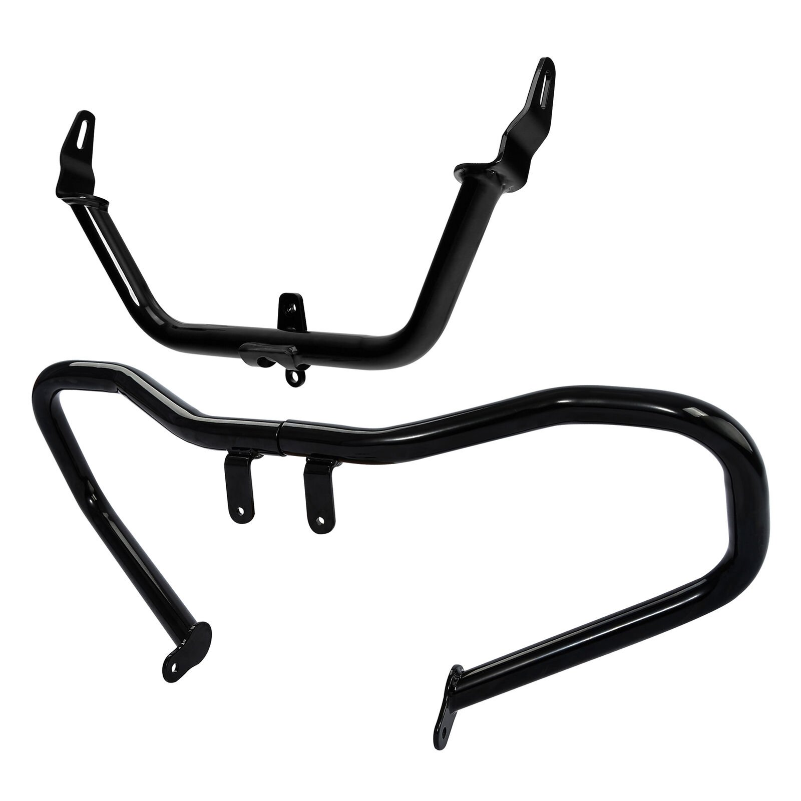 Black Engine Guard Bar fairing support for Road Glide 15-up - obrazek 2