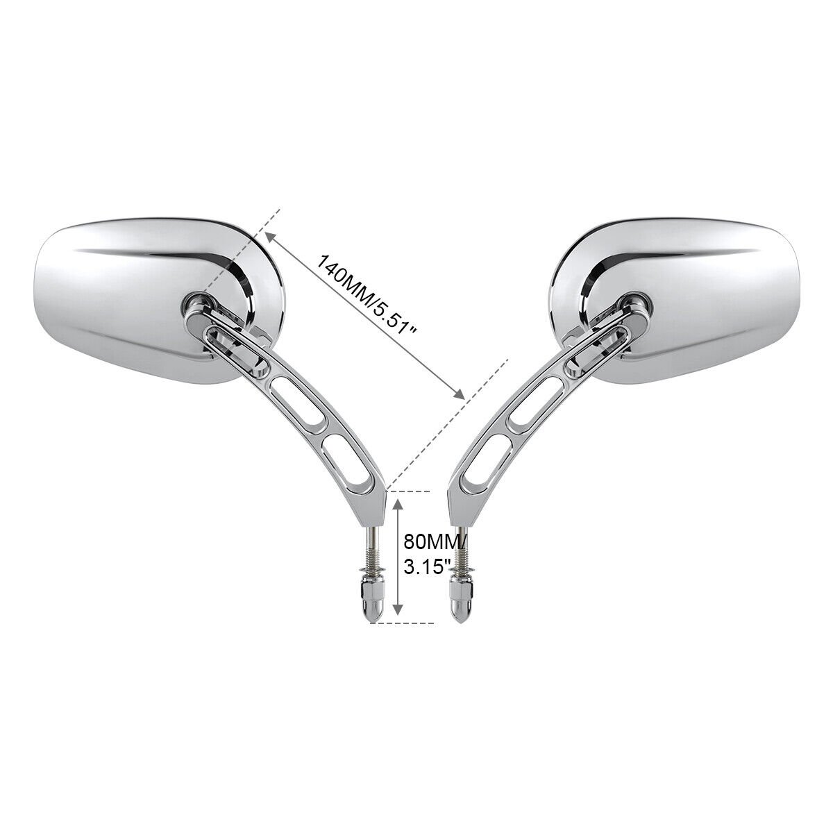 Mirrors rear view chrome - obrazek 2