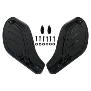 Black Adjustable Side Wing Fairing Fit For Harley Touring 1996-13