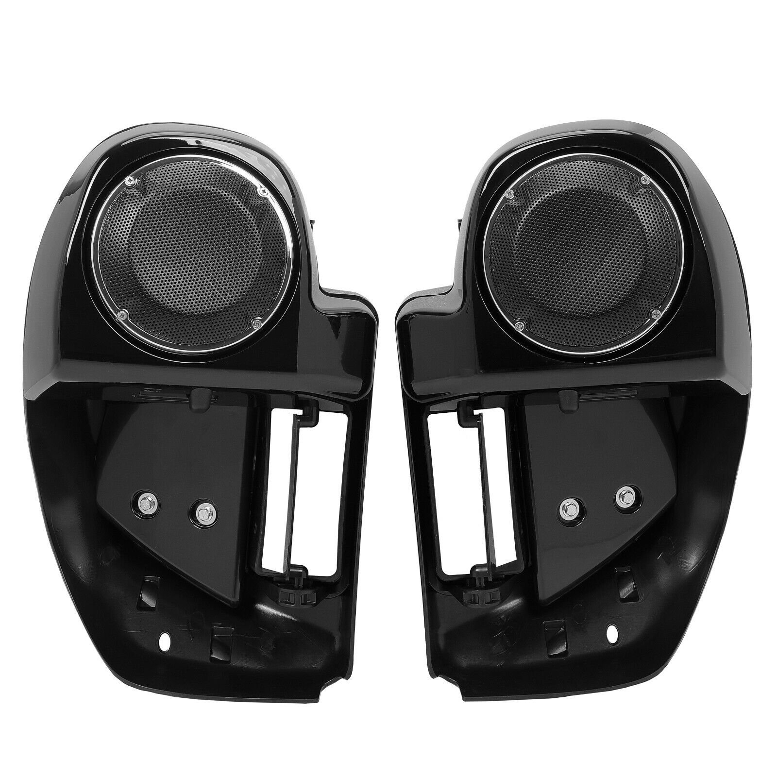 Black Glove Box Lower Vented Leg Fairings with speaker grills - obrazek 2