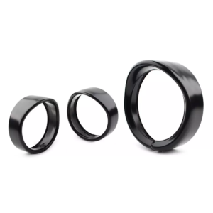 Front headlight trim ring set black