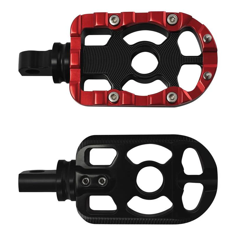 Rear footpegs black/red Touring 09-23 - obrazek 3
