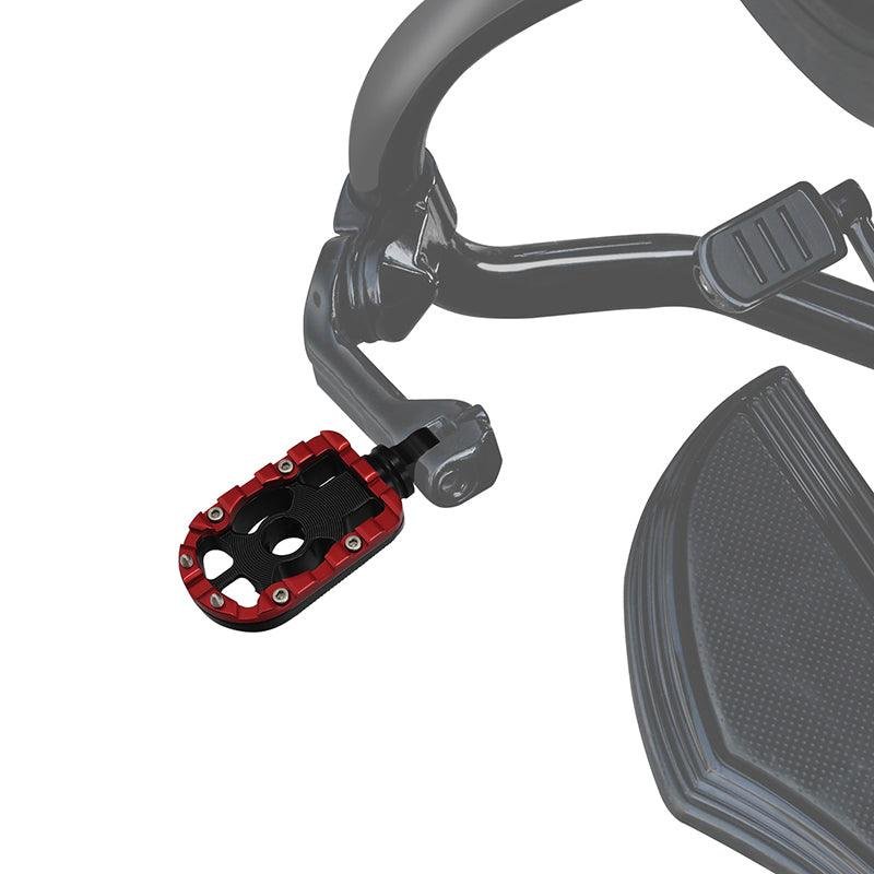 Rear footpegs black/red Touring 09-23 - obrazek 6