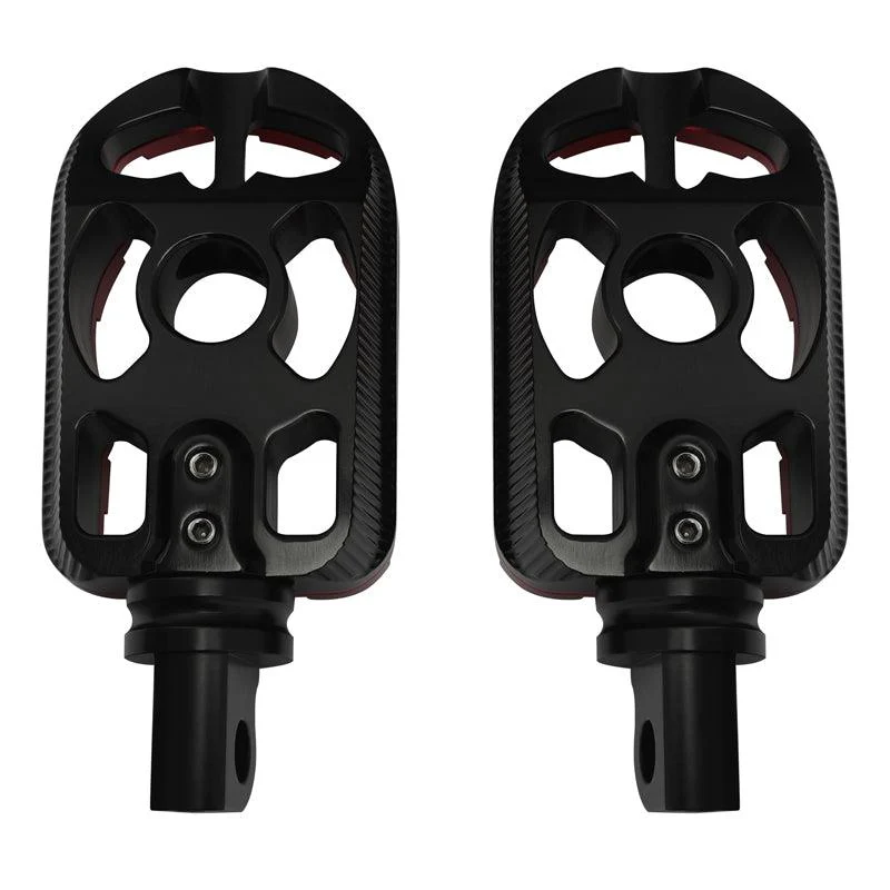 Rear footpegs black/red Touring 09-23 - obrazek 7