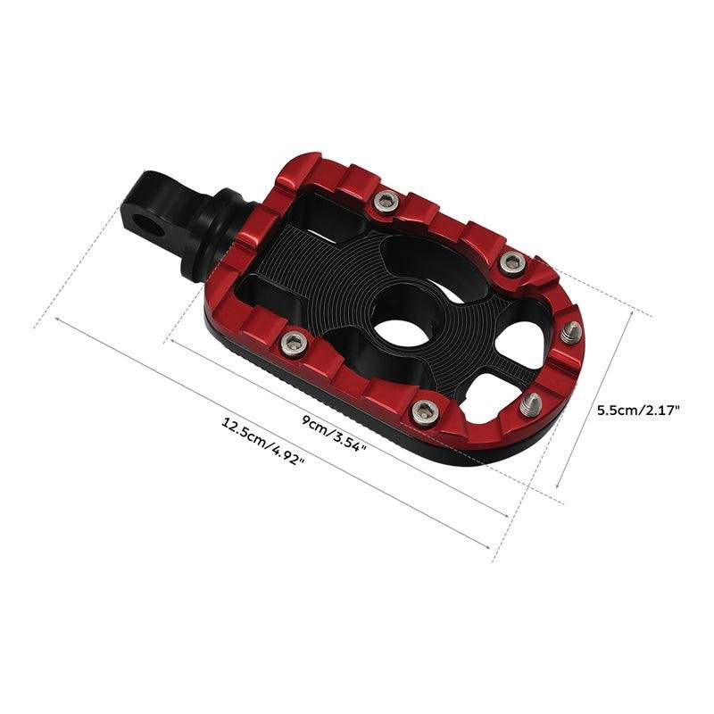 Rear footpegs black/red Touring 09-23 - obrazek 8
