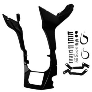 Front fairing spoiler covers glossy black Road Glide 17–23