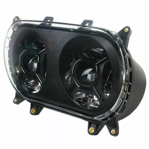 Headlight dual LED black Road Glide 15-23