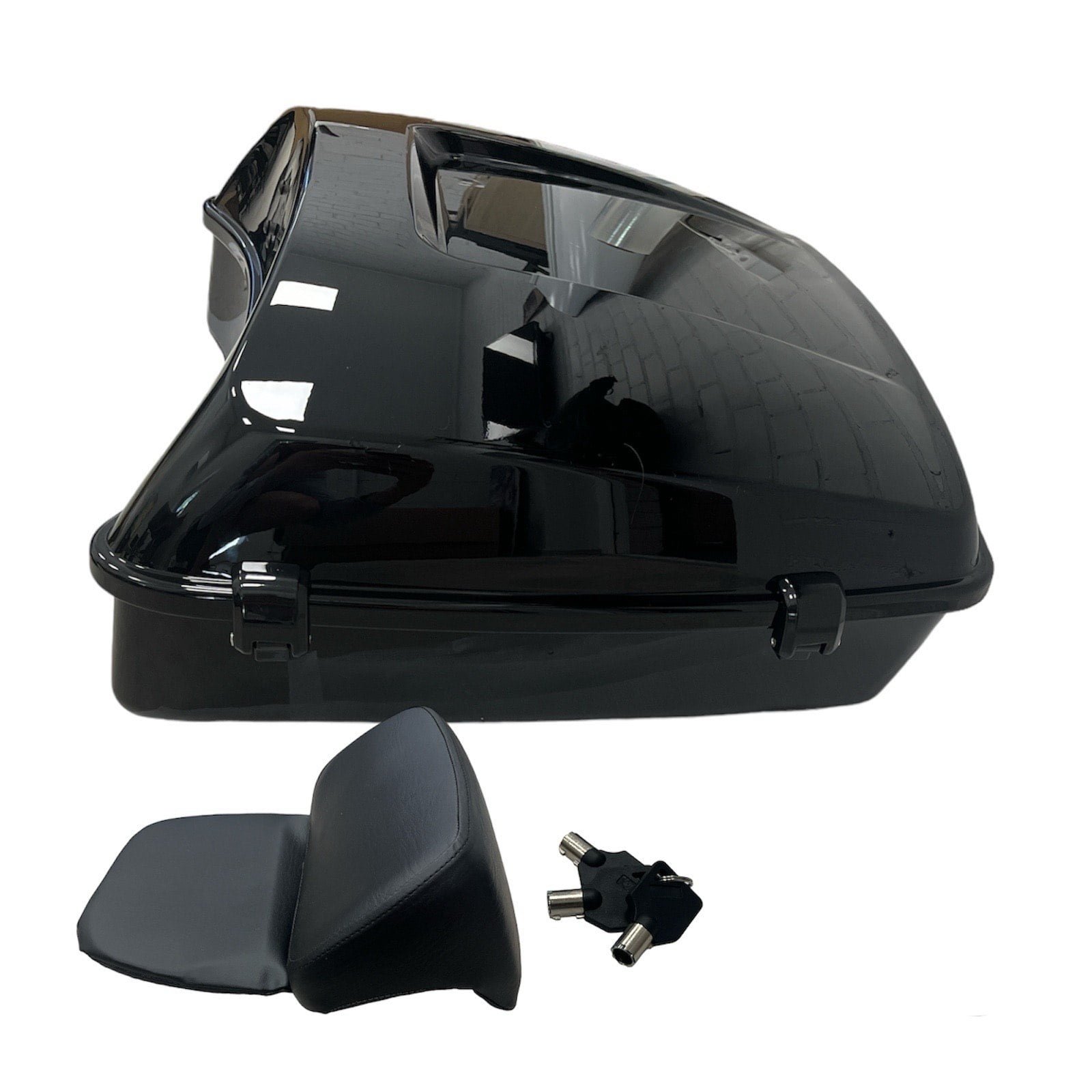 Tour Pack chopped with backrest black latch Touring 14-23