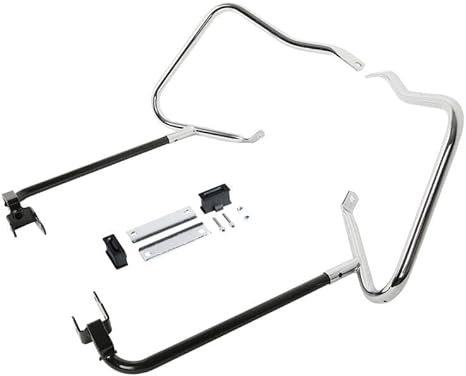 Saddlebag crash bars black and chrome Touring 14-23 - obrazek 3