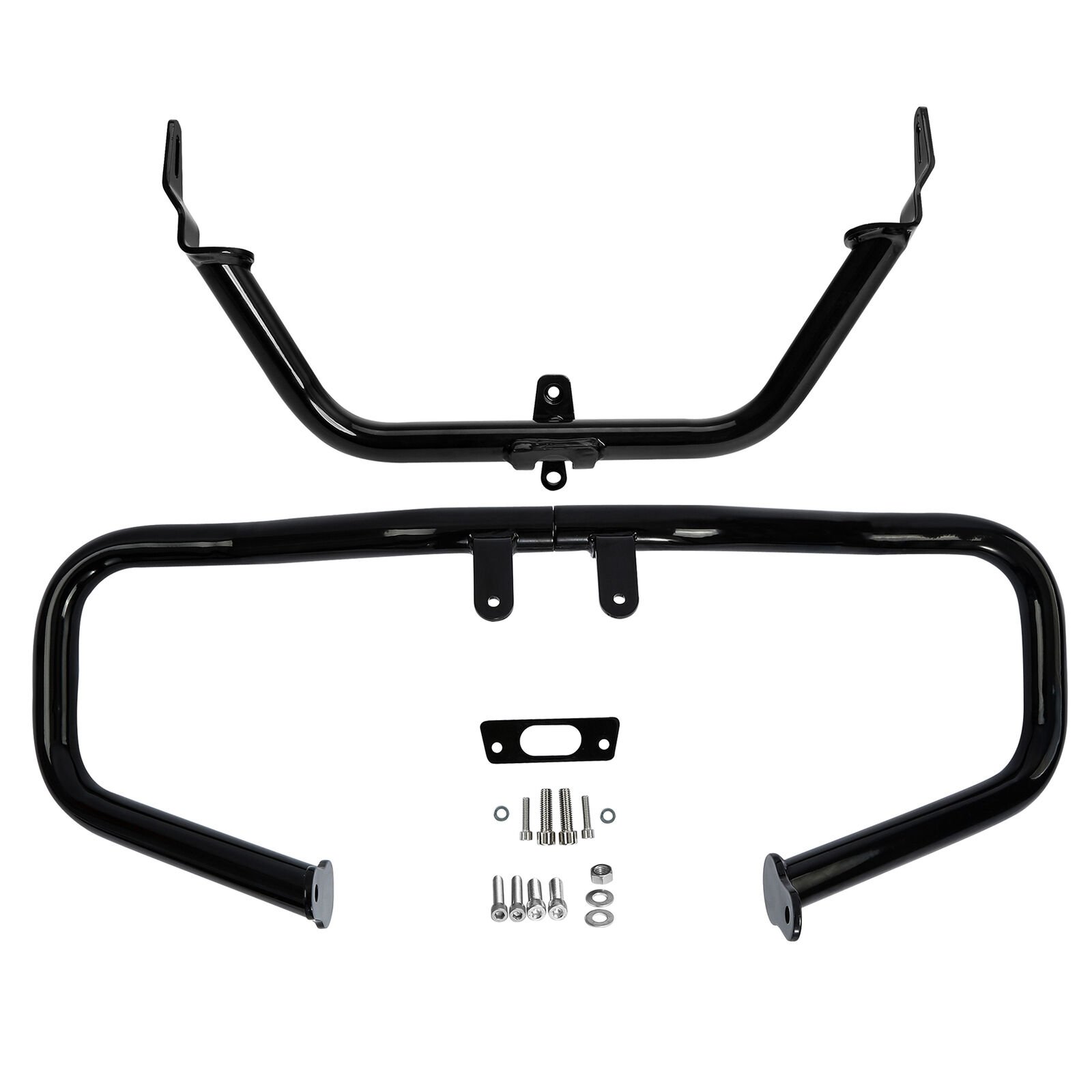 Black Engine Guard Bar fairing support for Road Glide 15-up - obrazek 3