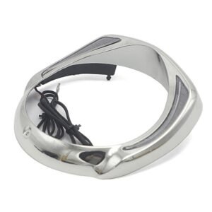 Headlights Bezel Trim Ring with LED Lights for Street Glide