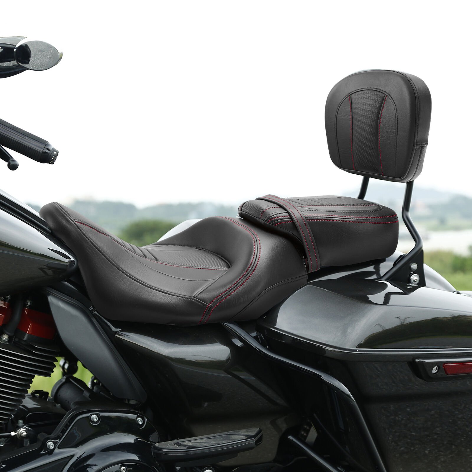 Seat black/red Touring 09-23 - obrazek 7