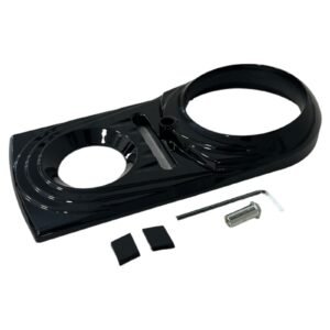 Dash panel insert cover black Dyna Softail Springer