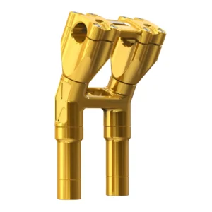 Handlebar risers gold 1" clamp