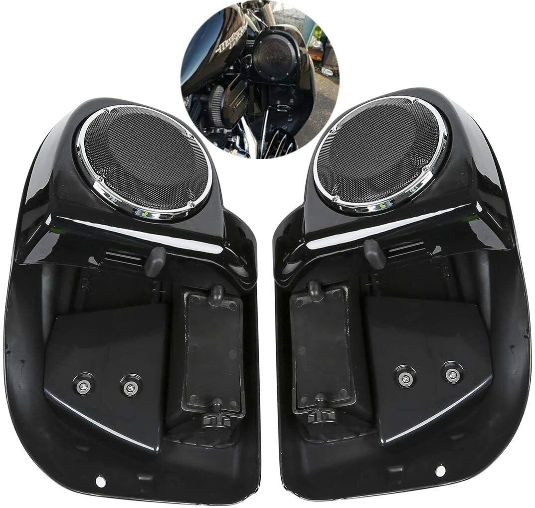 Black Glove Box Lower Vented Leg Fairings with speaker grills - obrazek 3