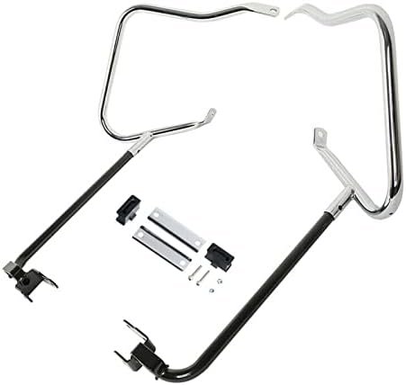 Saddlebag crash bars black and chrome Touring 14-23 - obrazek 4