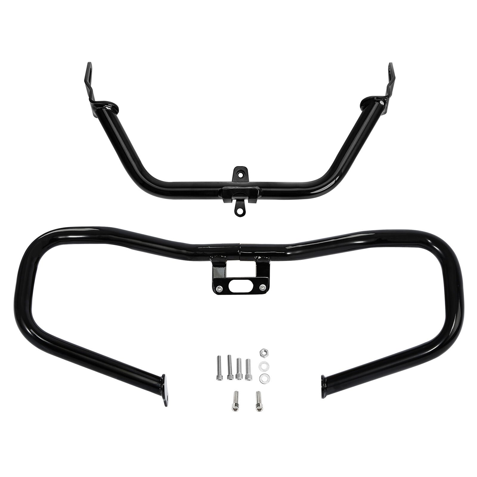 Black Engine Guard Bar fairing support for Road Glide 15-up - obrazek 4