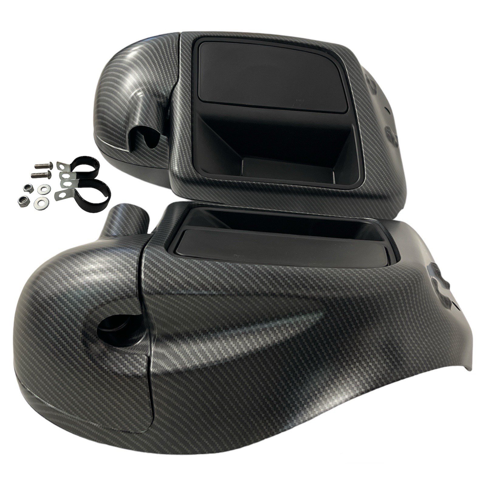 Lower vented leg fairing matte carbon fiber imitation Touring 14-23 - obrazek 3