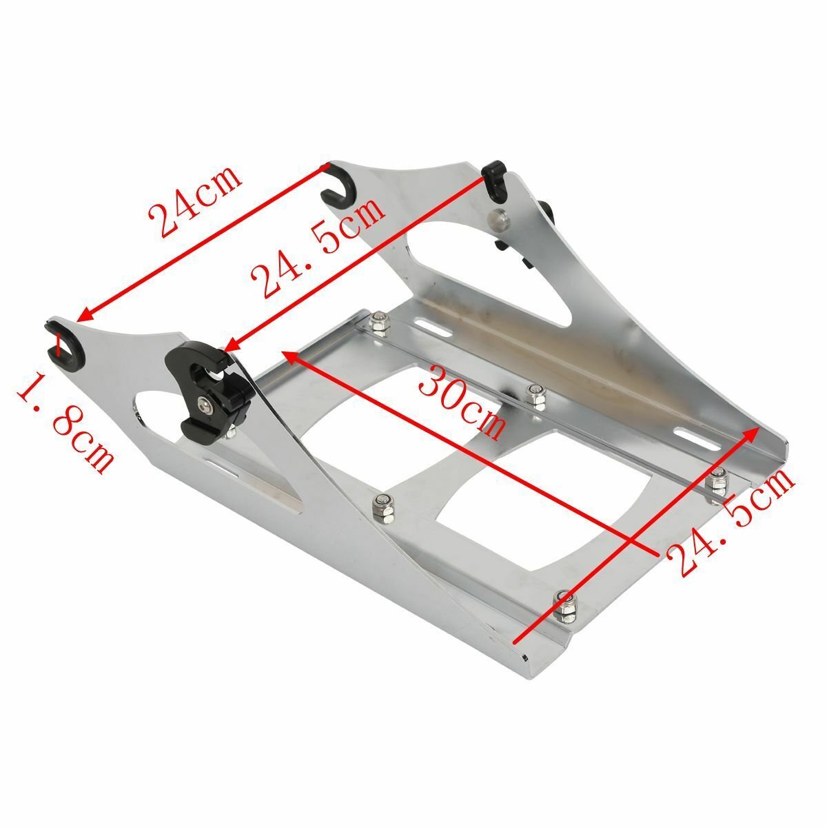 Trunk mount luggage rack chrome quick release Touring 14–23 - obrazek 3