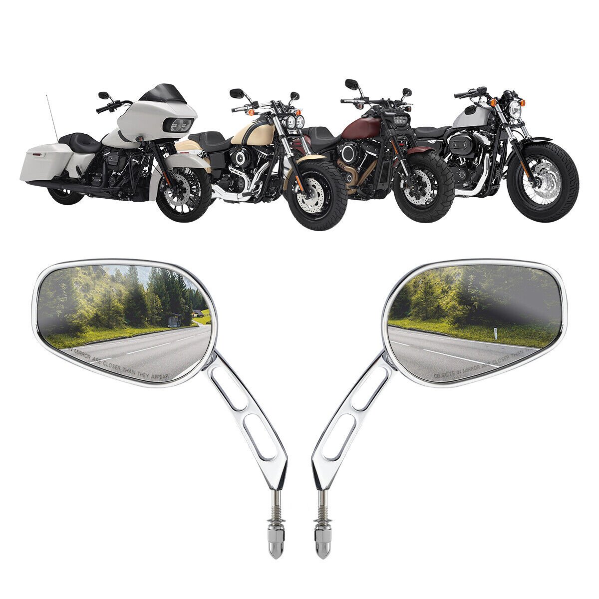 Mirrors rear view chrome - obrazek 4