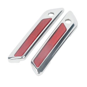 Saddlebags latch cover reflectors red Touring 14–23