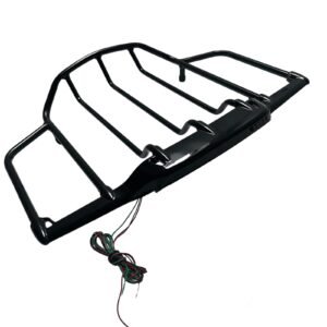 Tour Pack Luggage Rack black with LED lamp Touring 14-23