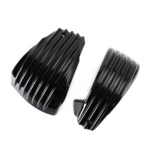 Battery cover set black Softail 18+