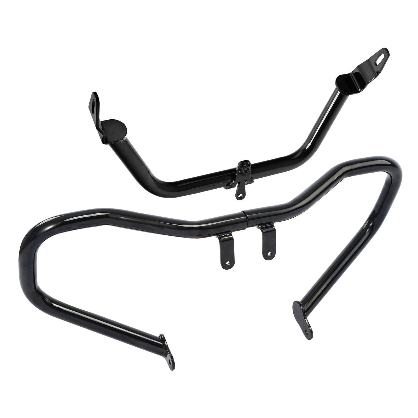 Black Engine Guard Bar fairing support for Road Glide 15-up