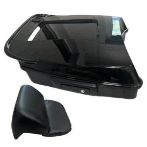 Tour Pack 6" glossy black aggressive style Touring 14+