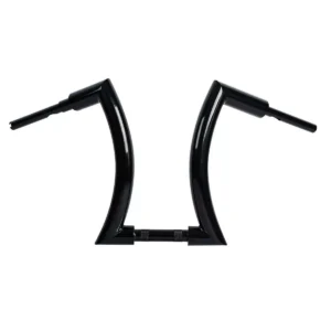 Handlebar black thick 16" rise 1.25" clamp 2" dia