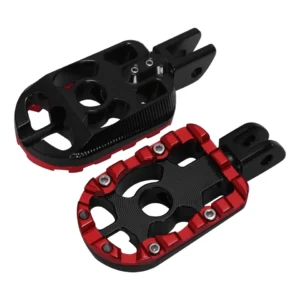 Front footpegs black/red Softail 18-23