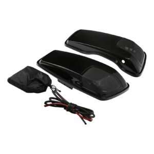 Saddlebags lids glossy black with speaker holes Touring 14–23