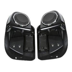 Black Glove Box Lower Vented Leg Fairings with speaker grills