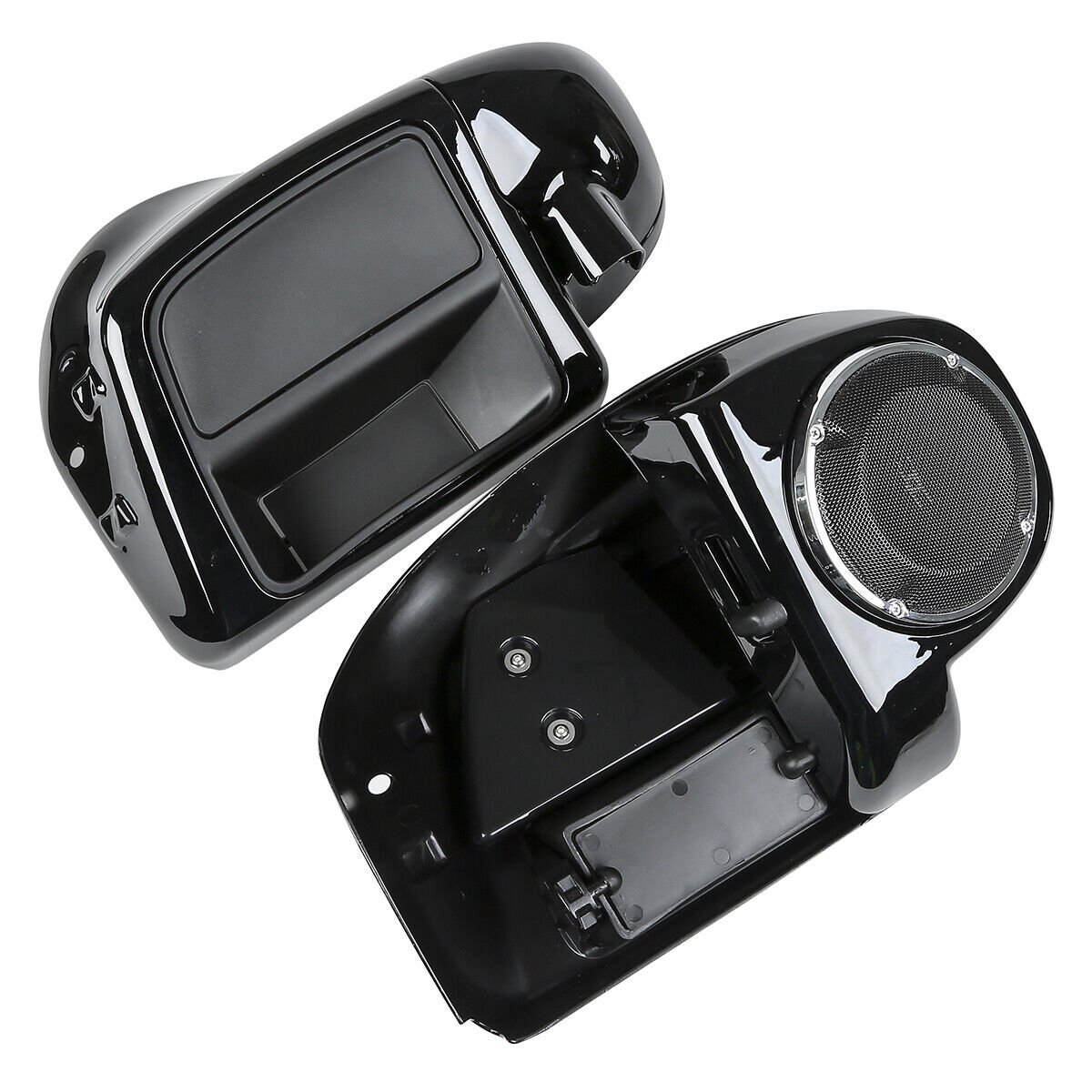 Black Glove Box Lower Vented Leg Fairings with speaker grills - obrazek 6