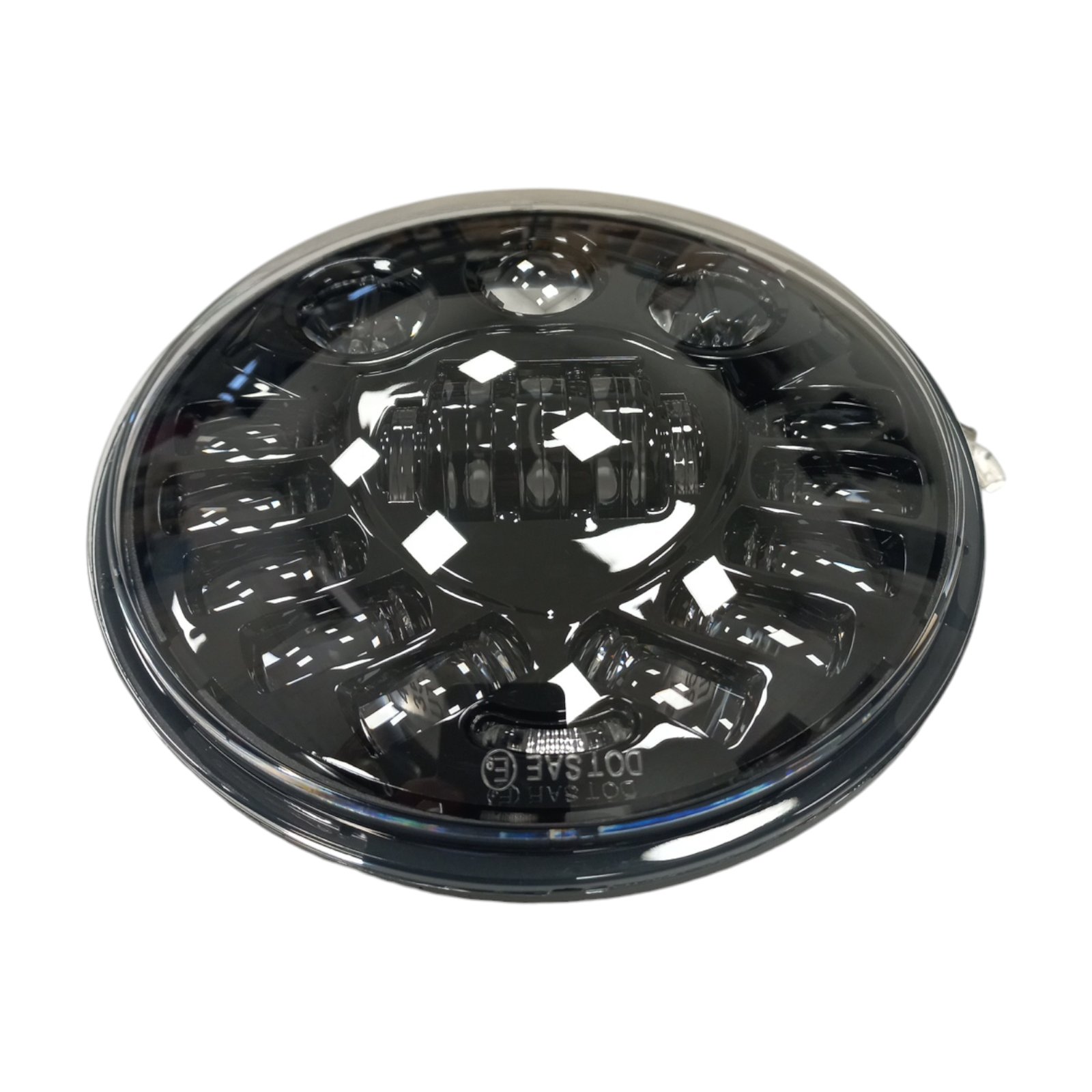 Front Headlight adaptive black 7" LED Touring 94–23 - obrazek 3