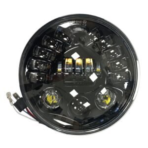 Front Headlight adaptive black 7" LED Touring 94–23