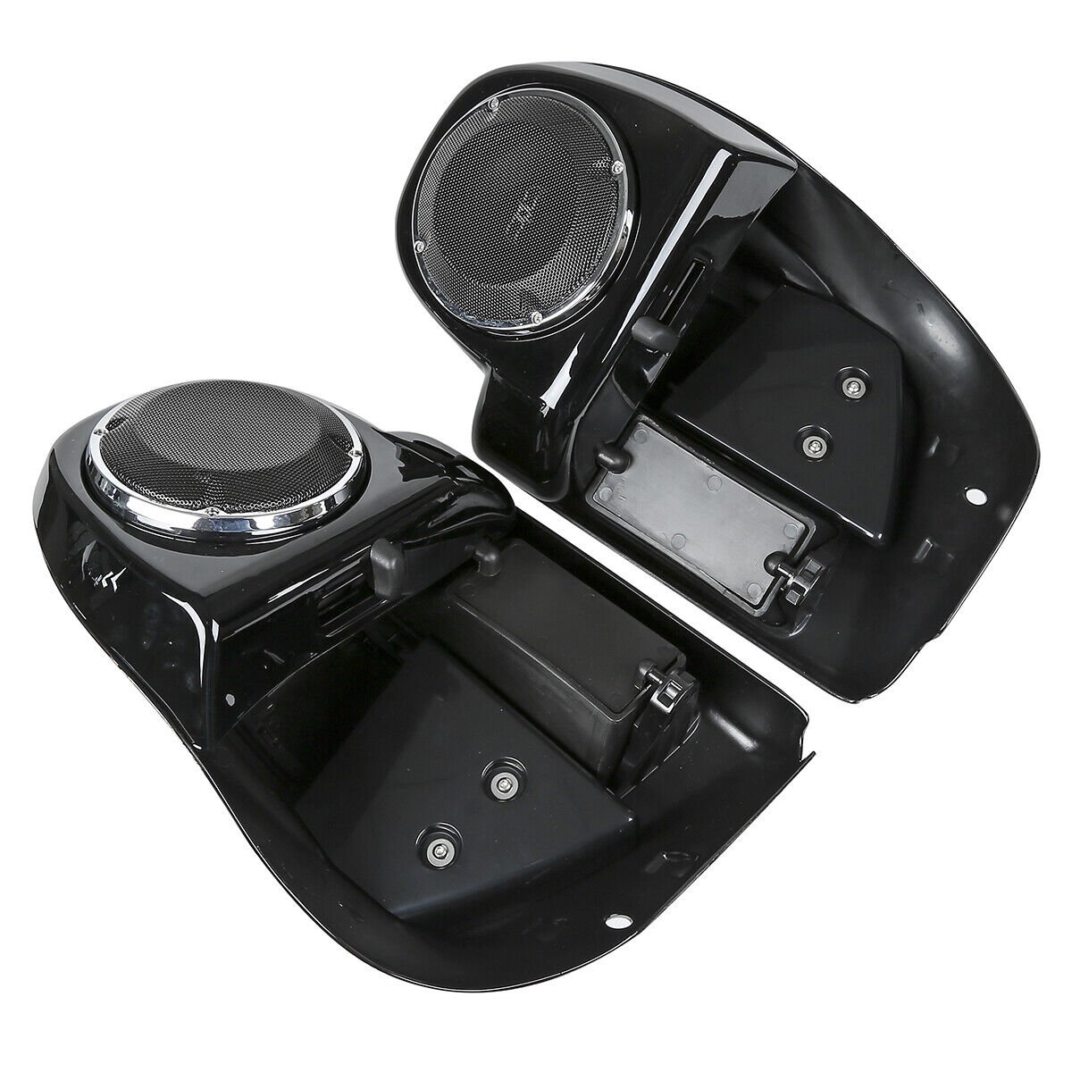 Black Glove Box Lower Vented Leg Fairings with speaker grills - obrazek 8