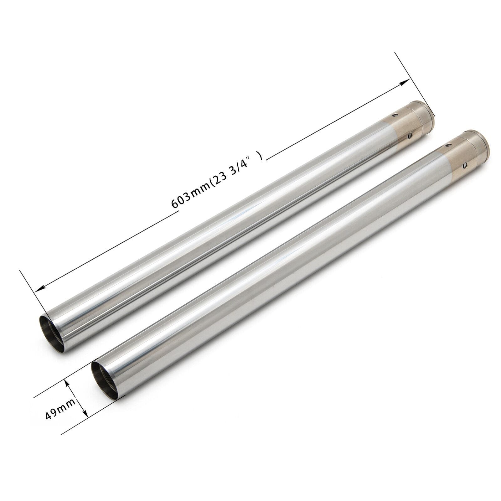 Fork tubes chrome 49/603mm Softail 18-22 - obrazek 8