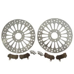 Front brake discs silver 30cm