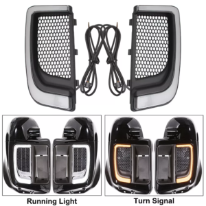Lower fairing grill turn signal for Touring 14–23