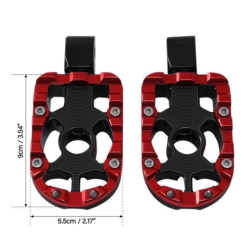 Rear footpegs black/red Low Rider - obrazek 3