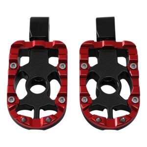 Rear footpegs black/red Low Rider