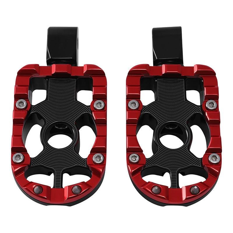Rear footpegs black/red Low Rider