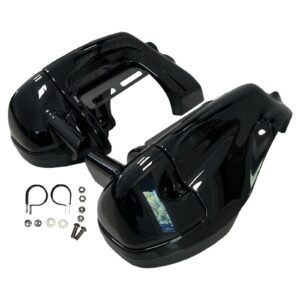 Lower vented leg fairing black for Touring 98-13