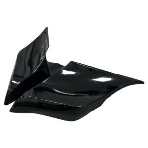Side covers glossy black stretched for Touring 09–23