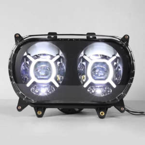 Headlight dual LED black Road Glide 15-23