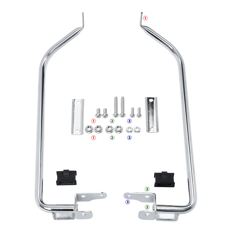 Saddlebags support brackets chrome Touring 14–23 - obrazek 5