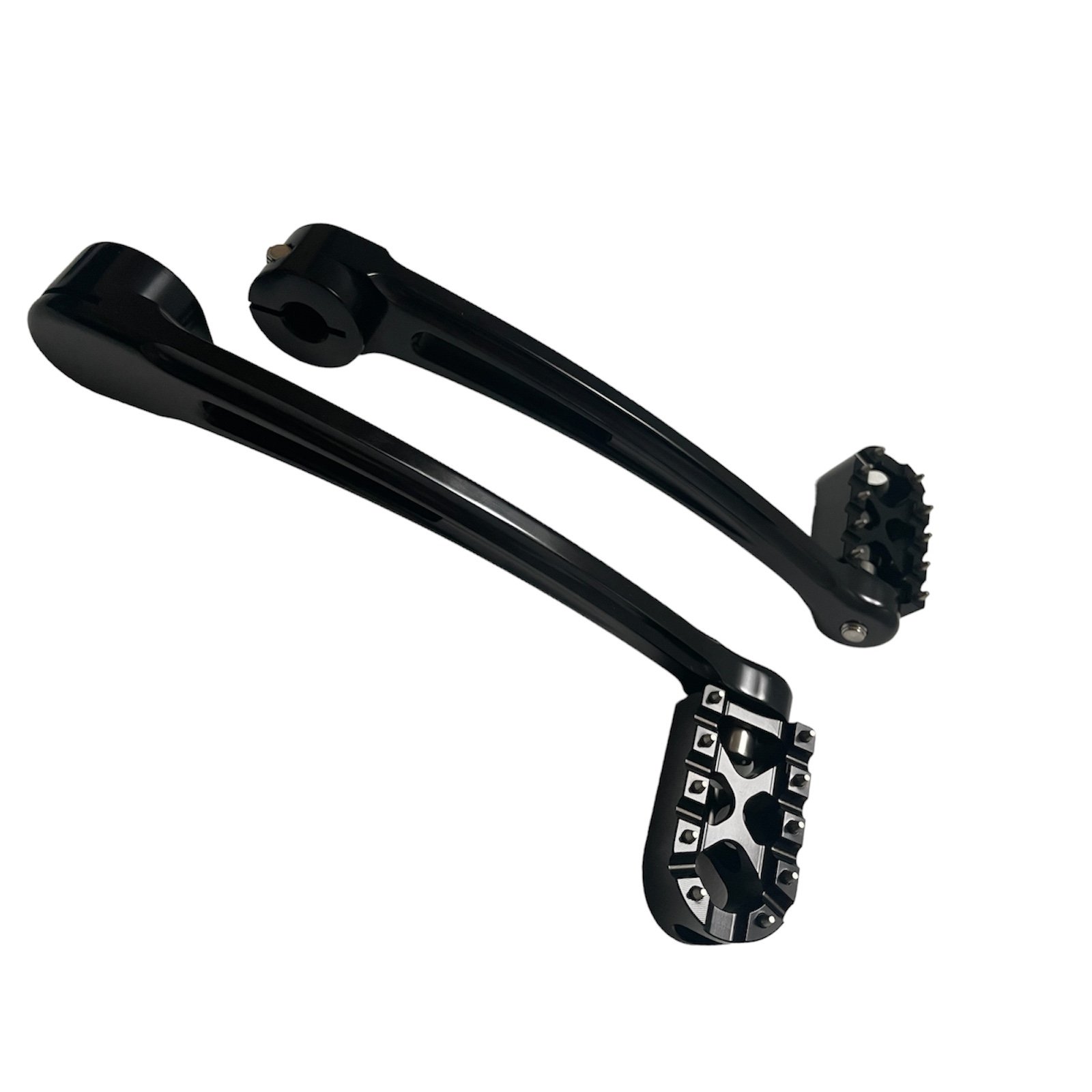 Brake arm pedal/gear shift lever pegs black MX style - obrazek 4